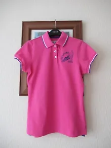 SALMING POLO SHIRT - SIZE S - BRIGHT PINK - Picture 1 of 4