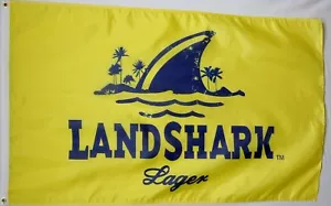 Bandiera birra LANDSHARK Lager 3' x 5' Deluxe banner interno esterno - Foto 1 di 3