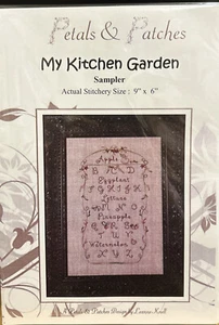 Petals & Patches My kitchen garden sampler  Size 9” X 6” Quilt Pattern - Picture 1 of 4