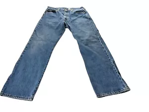 Levis 501 Blue Denim Mid Rise Straight Jeans Herren W34 L30 Medium Wash 90s - Bild 1 von 10