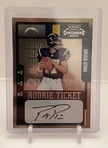 2004 PLAYOFF CONTENDERS ROOKIE TICKET PHILIP RIVERS AUTO RC /556 60,000 CLUB - Picture 1 of 2