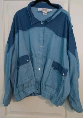 Рубашка с длинным рукавом Back To The Future Blue Chambray Snap Up мужская размер 3XL - Изображение 1 из 4