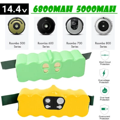 8000mAh Akku Für iRobot Roomba 500 600 700 800 900 Ni-MH / Li-ion 5.0Ah Batterie