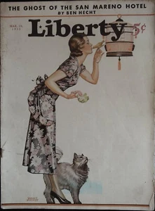 Liberty Magazine March 18, 1933 Revere F. Wistehuff Cover, Ben Hecht! - Picture 1 of 1