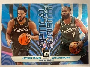 2022-23 Panini Donruss Optic - Optical Illusions #2 Jayson Tatum, Jaylen Brown - Picture 1 of 2