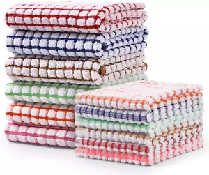 Set Asciugamani e Tovaglie da Cucina, 16 x 25 Set di Piatti in Cotone Bulk 12 Pezzi a - Foto 1 di 12