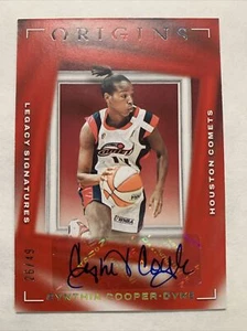 2023 WNBA Origins Cynthia Cooper Dyke Legacy Signatures Auto #26/49 - Picture 1 of 6