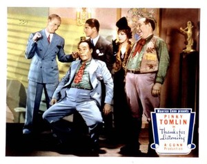 Thanks For Listening lobby card standing far Pinky Tomlin 1937 OLD MOVIE PHOTO