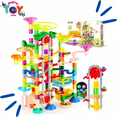 236Pcs Glowing Marble Run with Motorized Elevator- Construction Building Blocks - Image 1 of 4