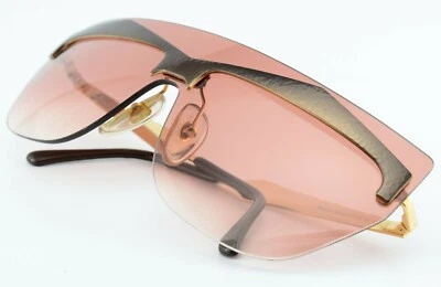 Paloma Picasso Sunglasses 3727 46 125 Vintage Panorama Hip Hop Gold Salmon M - Image 1 of 4