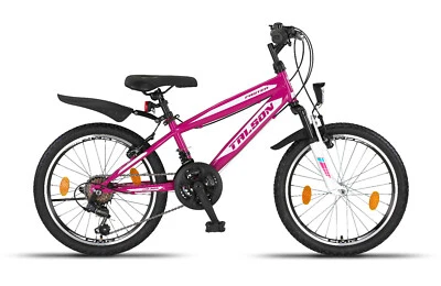 20 Zoll Kinderfahrrad SHIMANO 18GANG 20" Mountainbike MTB + Beleuchtung Lila - Bild 1 von 2