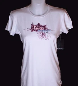 Bnwt Women's Oakley Stretch Paris T Shirt Medium New Crew Neck White New - Bild 1 von 2