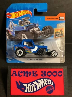 2020 Hot Wheels - 42 WILLYS MB JEEP 139/250 Baja Blazers 6/10 SHORT CARD SAL6B - Image 1 of 3