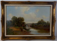 Robert Winchester Fraser, 1848-1906, Öl auf Leinwand, Landschaftsgemälde