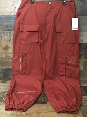 Rachel Paige Joggers Women XL Parachute Gorpcore Cargo Wide Leg Light Weight NWT - Image 1 of 4