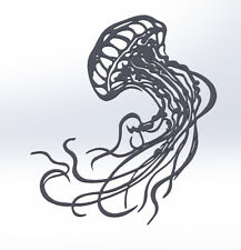 3 DXF File Marine Jellyfish stinging  Cutter Art Laser Cut Plasma Router Nr.5104
