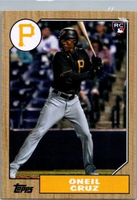 2022 Topps Archives - 1987 Topps Design Image Variation Oneil Cruz #211 (RC) - Image 1 of 2