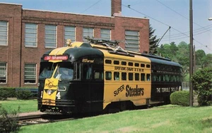 Pittsburgh Area Transit 1713 at Castle Shannon, Pennsylvania, 1983 Chrome PC - Picture 1 of 2