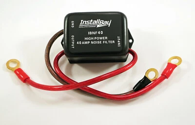 Install Bay 40 AMP In-Line Noise Filter for Car Stereo Ham CB Radio 12 Volt - Image 1 of 4
