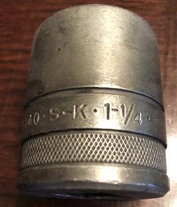 Vintage SK Socket 47140 3/4" Dr. 1-1/4” 12pt Standard Fractional Socket - Picture 1 of 5