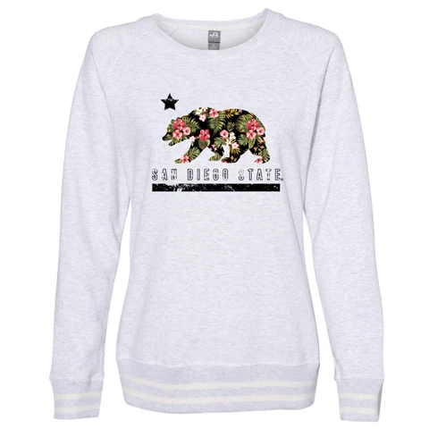 Venley Official NCAA San Diego State University Aztecs Womens Sweatshirt w Edges Cover