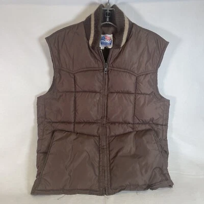 Chaleco de Colección Miller Outerwear Para Hombres Marrón Plumón de Ganso Puffer Exterior EE. UU. Talla M (?) Foto 1 de 4