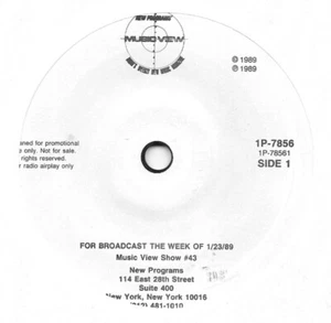 MUSIC VIEW SHOW #43 & #44 Julian Cope That Petrol Emotion radio spots 45 HEAR - Picture 1 of 2