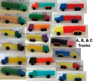 PEZ - Series "A" "B" & "C" Trucks - - Choose Color from Menu- Use for Crafts - Picture 1 of 14