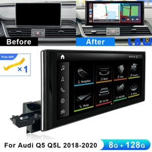 8G+128G For Audi Q5 Q5L 2018-2020 Car 12.3" Android Touch Screen GPS With iDrive - Picture 1 of 12