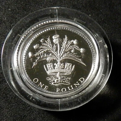 Great Britain 1 Pound, 1984. Sterling silver proof. Case - Image 1 of 3