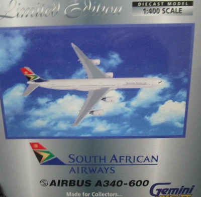Ltd. Edition Gemini Jets South African Airways Airbus A340 ZS-SNA - Mint in Box - Image 1 of 4