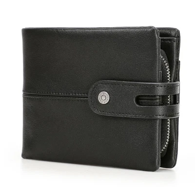 RFID Blocking  Vintage Leather Wallet Coin Pocket Cards holder for men - Image 1 of 4