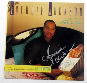 Álbum de discos LP firmado por Freddie Jackson All Over You con AUTO - Imagen 1 de 3