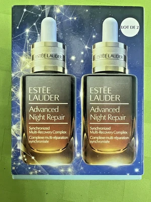 *正品* 雅诗兰黛高级夜间修复精华 - 1.7 盎司(2 包)双色 — 第 1/4 张图片