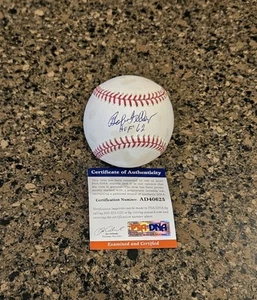 Bob Feller Cleveland Indians Signed ROML Baseball Inscr "HOF 62" PSA/DNA AD40625 - Picture 1 of 2