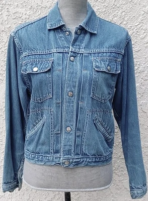 Vtg RanchCraft Womens Denim Jean Jacket sz 38 ~sz 6 JC Penney 1960-70s some wear - Image 1 of 4
