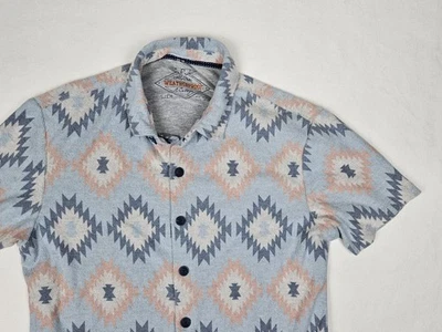 Weatherproof Shirt Mens Small Aztec Southwestern Geometric Short Sleeve - Image 1 of 4