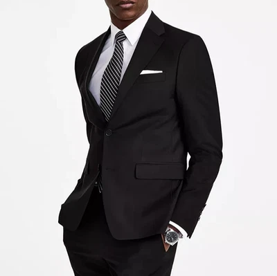 Traje Chaqueta Blazer Calvin Klein Para Hombre Ajuste Ajustado Infinito Elástico 44R E081182 Foto 1 de 4