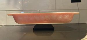 Vintage Pyrex 548-B 1 1/4 QT Pink Daisy Platzsparer Kasserolle Bäcker ohne Deckel DWD - Bild 1 von 6