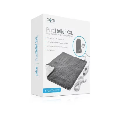 PureRelief XXL Electric Heating Pad by Pure Enrichment - Gray - Image 1 of 4