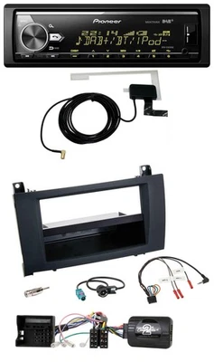 Pioneer Bluetooth DAB USB Lenkrad Autoradio für Mercedes SLK R171 2004-2011 - Bild 1 von 4