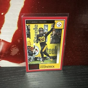 2020 Panini Score MINKAH FITZPATRICK Red Parallel #80 Pittsburgh Steelers - Picture 1 of 2
