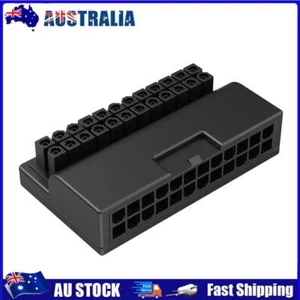 Motherboard ATX Power Supply 24Pin to 90 Degree Connector Adapter Steering Head - Picture 1 of 8