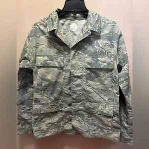USAF Digital Tiger Stripe Camo Military Utility Jacket ABU Pattern Size 40R - Picture 1 of 5