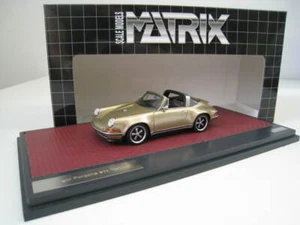 Singer Porsche 911 Targa gold met. Matrix Maßstab 1:43 Limitiert 408 Stück NEU - Picture 1 of 8