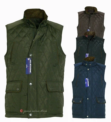 New Gilet Uomo piumino Smanicato imbottito multitasca tg M L XL XXL XXXL 4 color - Immagine 1 di 4