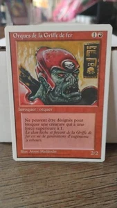 IRON CLAW ORCS Magic the Gathering MTG 1995 Summon FRENCH Version Trading Card - Picture 1 of 2
