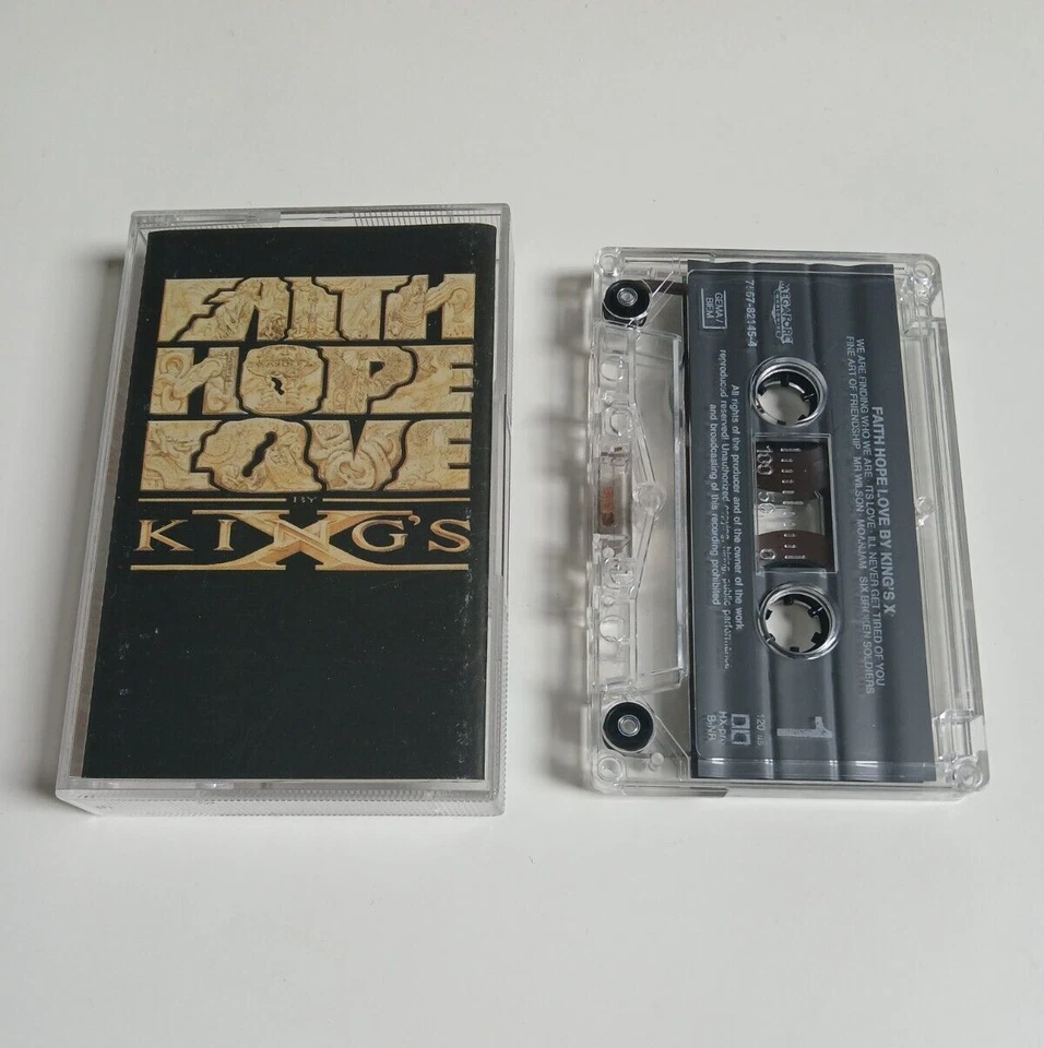 KINGS X FAITH HOPE LOVE CASSETTE TAPE ATLANTIC MEGAFORCE 1990 - Image 1 of 1