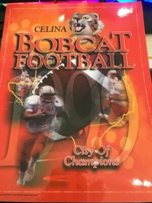 PERFECT! 1999 Celina vs. Grand Saline TX H.S. Football Reg. Playoff Game Program - Image 1 of 2