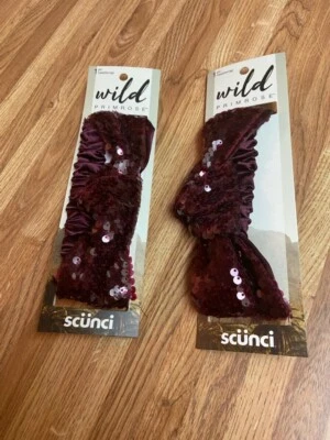 Wild Primrose by Scunci Knotted Fashion Headband with Metallic Pewter Sequins fo - Image 1 of 4